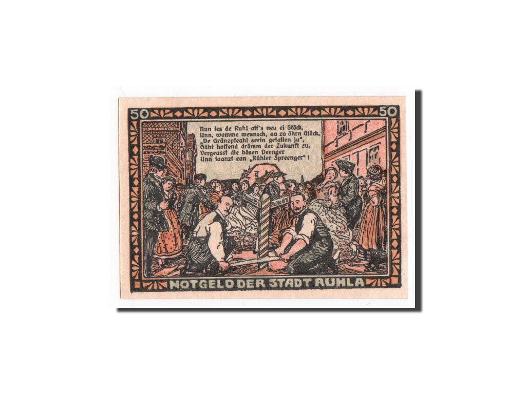 Banknote, Germany, Ruhla Stadte, 50 Pfennig, 1921, UNC(65-70), Mehl:1153.2
