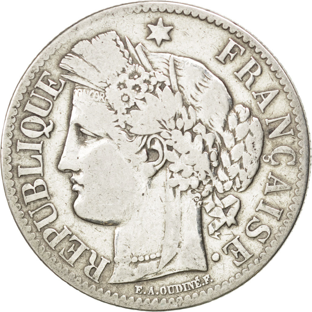 Münze, Frankreich, Cérès, 2 Francs, 1887, Paris, S+, Silber, KM:817.1