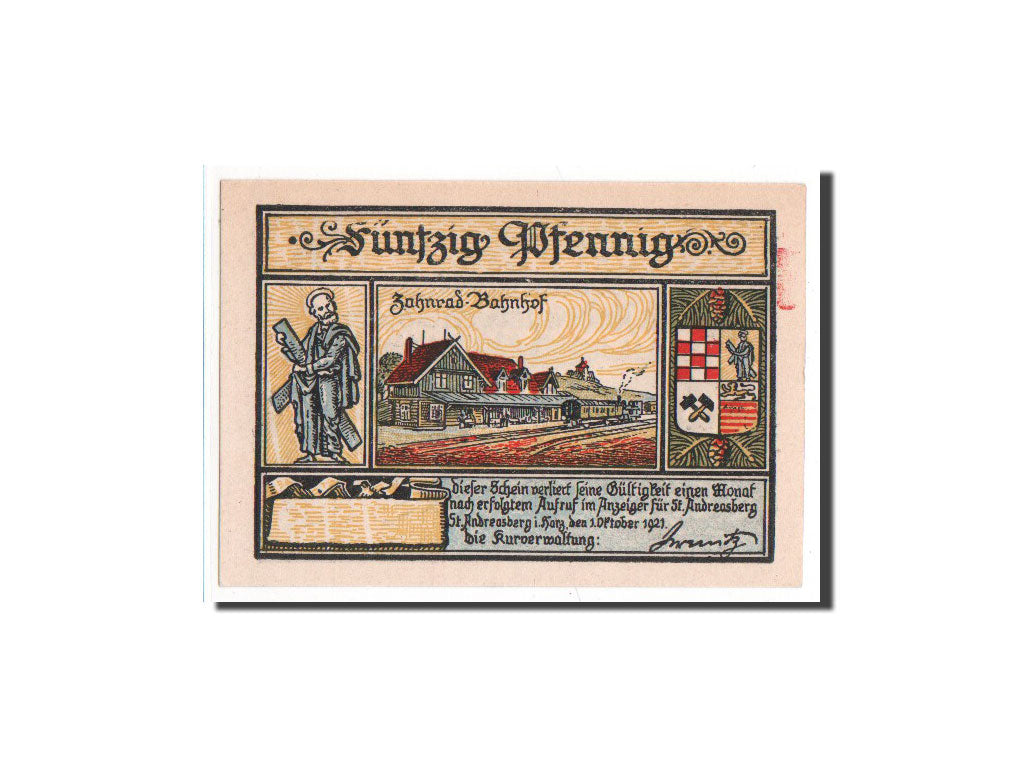 Banknote, Germany, Hannover, 50 Pfennig, 1921, UNC(65-70), Mehl:1164.1b