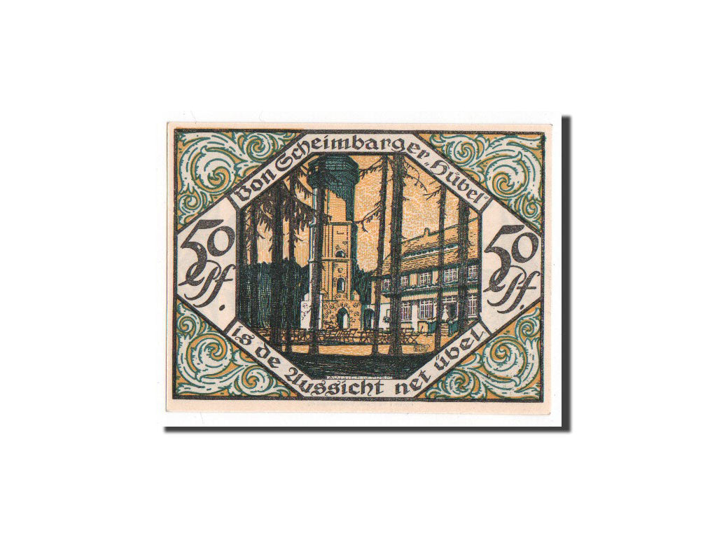 Banknote, Germany, Scheibenberg Stadt, 50 Pfennig, 1921, UNC(65-70)