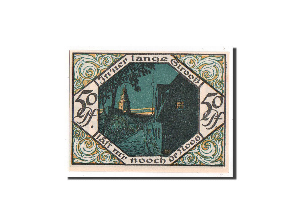 Banknot, Niemcy, Scheibenberg Stadt, 50 Pfennig, 1921, UNC(65-70), Mehl:1175.1a