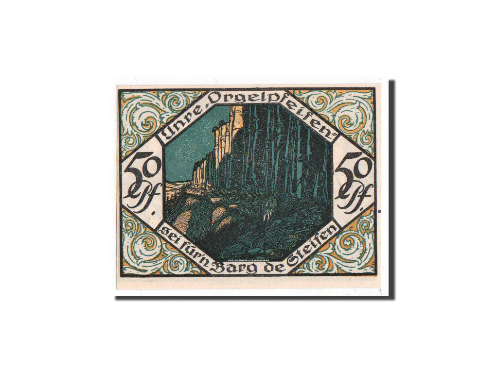 Banconote, Germania, Scheibenberg Stadt, 50 Pfennig, 1921, FDS, Mehl:1175.1a