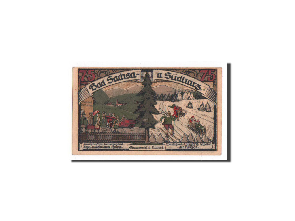 Banknote, Germany, Sachsa, 75 Pfennig, 1921, UNC(65-70), Mehl:1157.2
