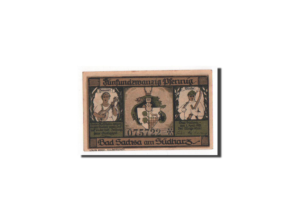 Banconote, Germania, Sachsa, 25 Pfennig, 1921, FDS, Mehl:1157.2