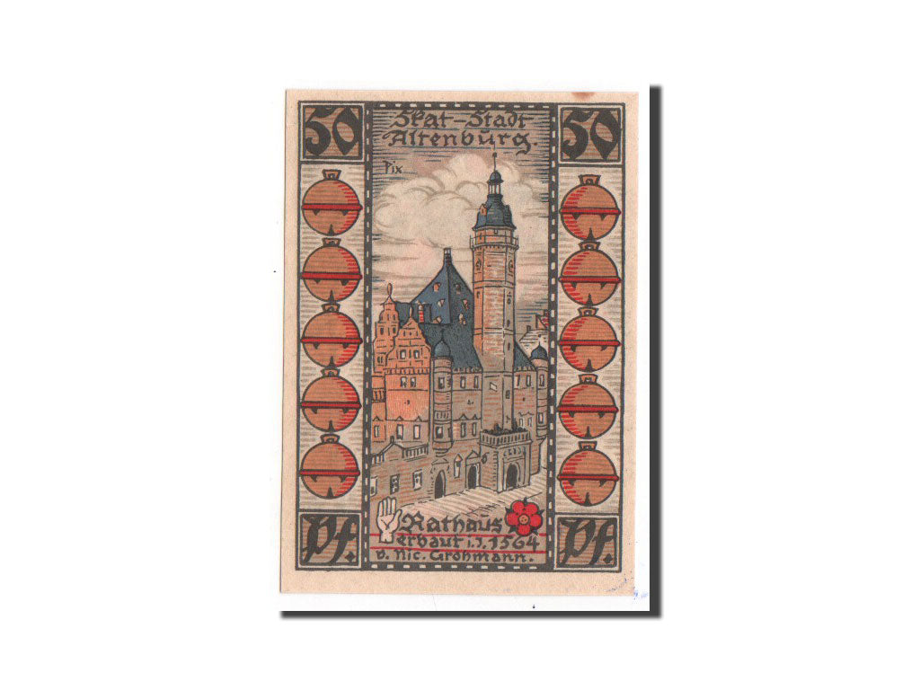 Banknote, Germany, Altenburg Stadt, 50 Pfennig, 1921, UNC(65-70), Mehl:21.2