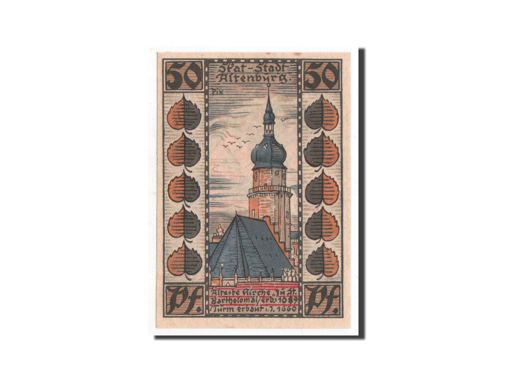 Banknote, Germany, Altenburg Stadt, 50 Pfennig, 1921, UNC(65-70), Mehl:21.2