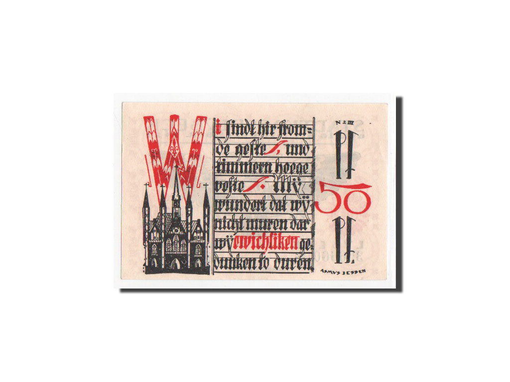 Banknote, Germany, Lübeck, 50 Pfennig, 1921, UNC(65-70), Mehl:831.3
