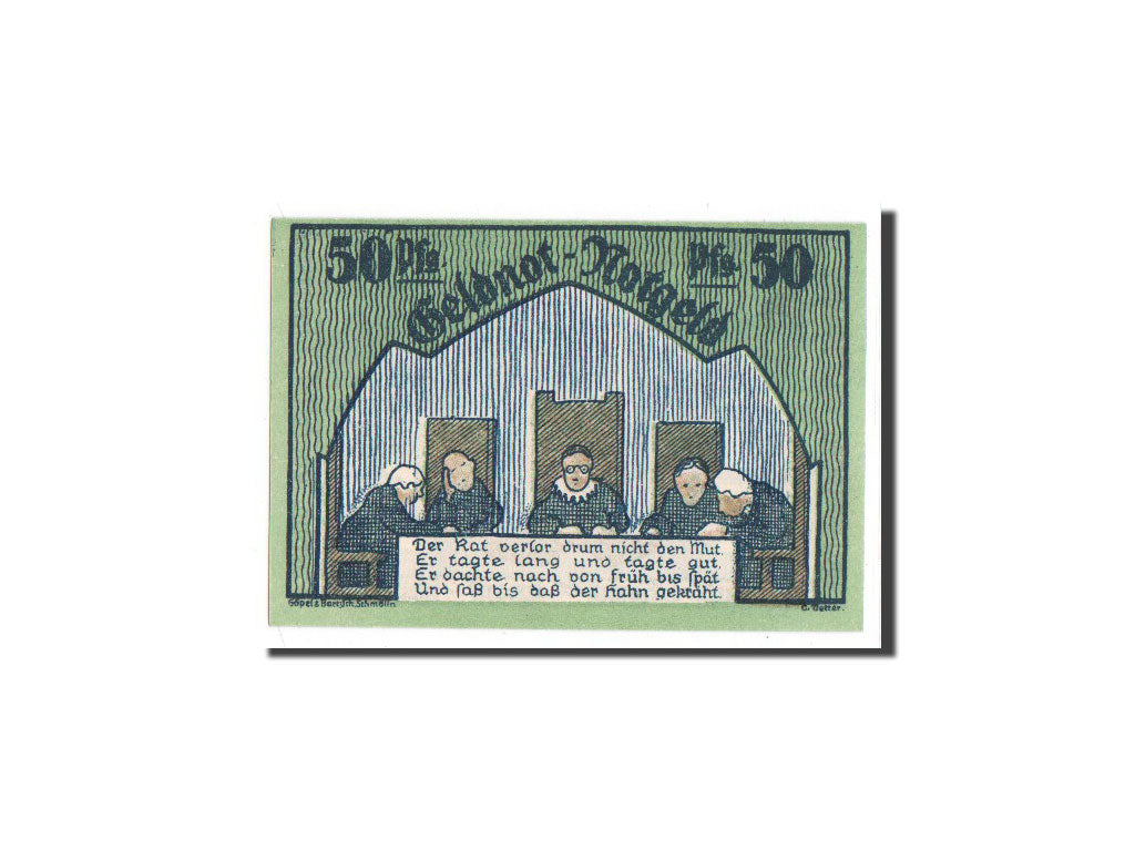 Banknote, Germany, Schmolln, 50 Pfennig, 1921, UNC(65-70), Mehl:1189.2