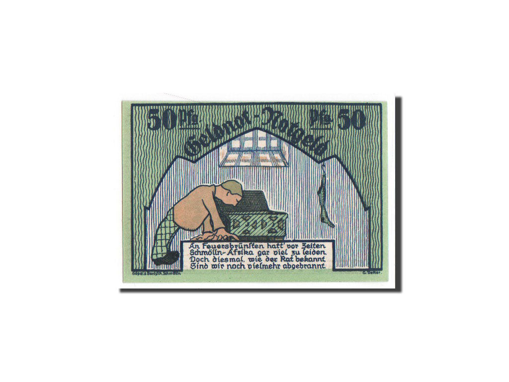 Banknote, Germany, Schmolln, 50 Pfennig, 1921, UNC(65-70), Mehl:1189.2