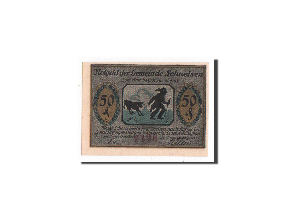 Banknote, Germany, Schnelsen Gemeinde, 50 Pfennig, UNC(65-70), Mehl:1192.1