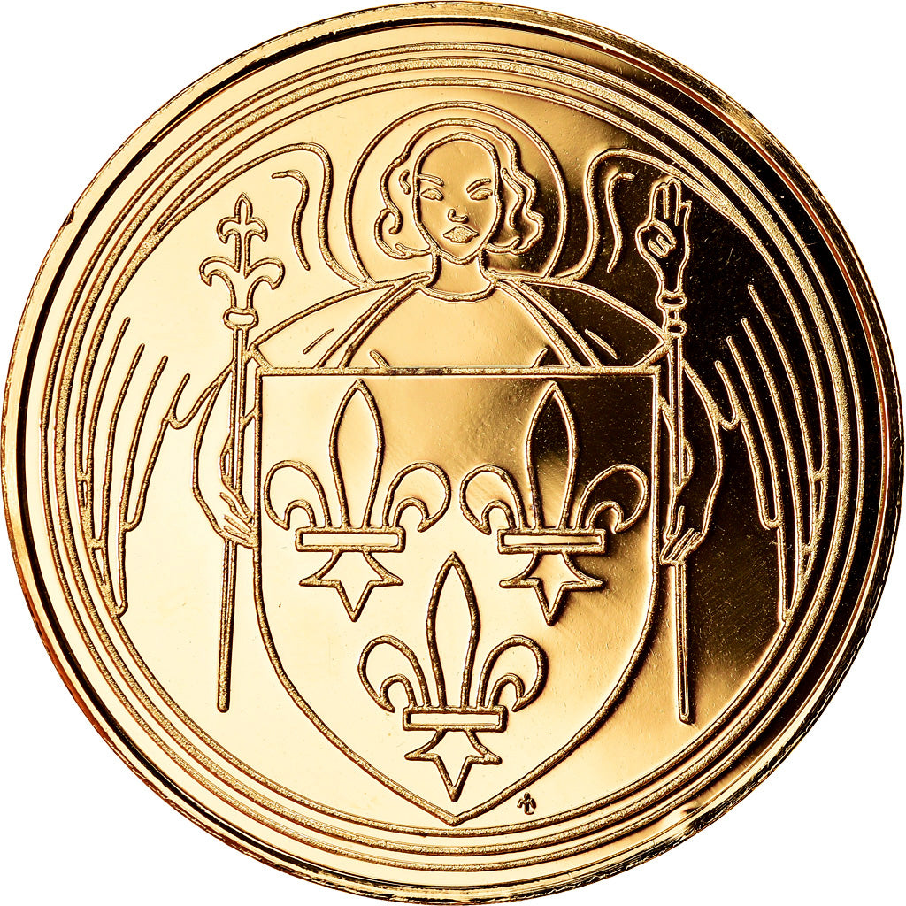 France, Medal, Les Rois de France, Charles VI, History, MS(63), Vermeil