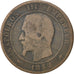 FRANCE, Napoléon III, 10 Centimes, 1852, Paris, KM #771.1, VG(8-10), Bronze, G..