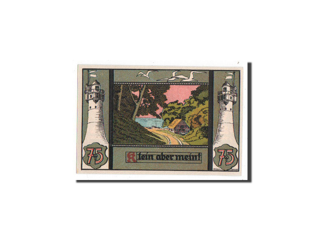 Banknote, Germany, Sellin a. Rugen Gemeinde, 75 Pfennig, UNC(65-70), Mehl:1219.1