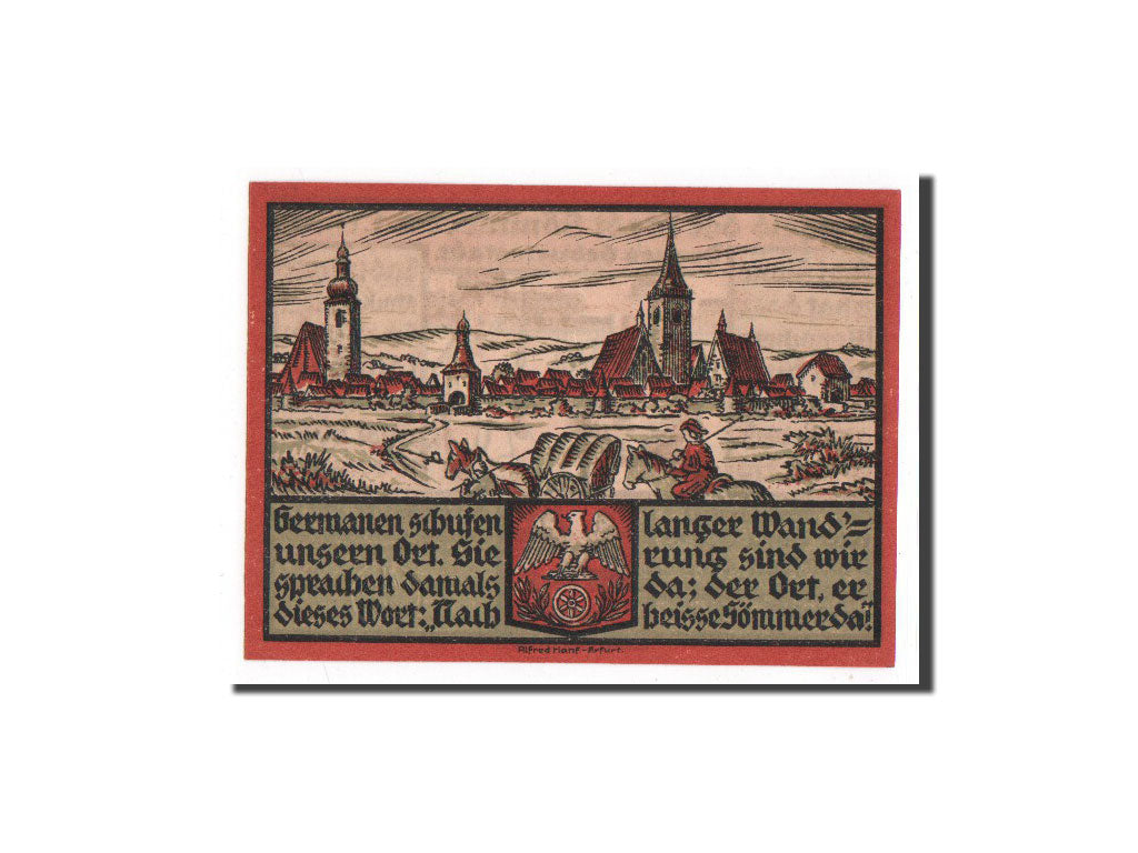 Billet, Allemagne, Sommerda Thur, 25 Pfennig, 1921, NEUF, Mehl:1230.1