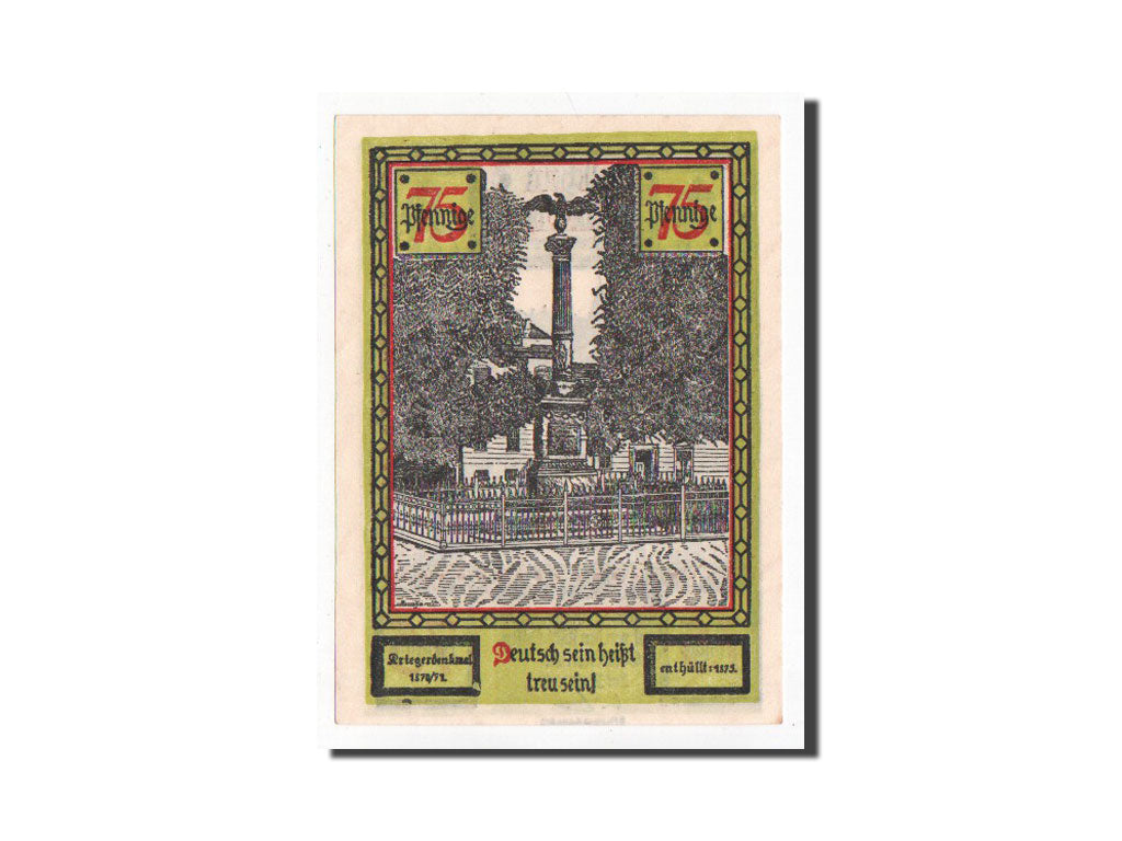 Banknote, Germany, Soldin, 75 Pfennig, 1921, 1921-05-01, UNC(65-70), Mehl:1235