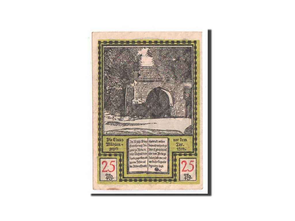 Billet, Allemagne, Soldin, 25 Pfennig, 1921, 1921-05-01, SPL+, Mehl:1235