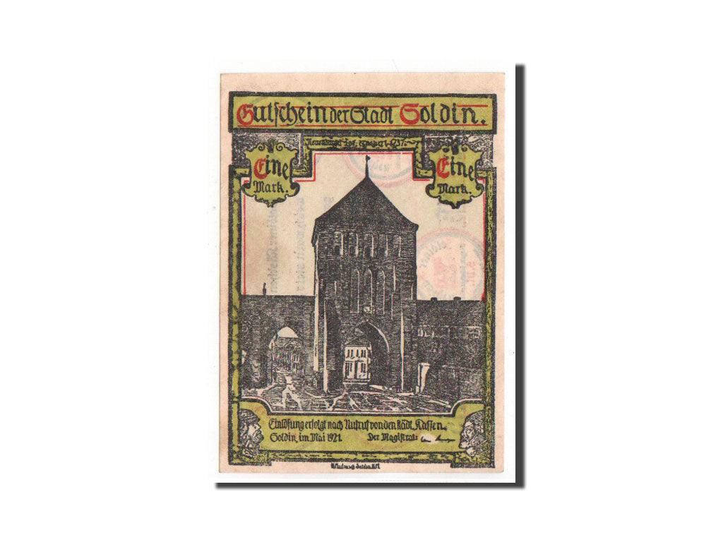 Banknote, Germany, Soldin, 1 Mark, 1921, 1921-05-01, UNC(65-70), Mehl:1235