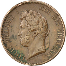 Moneta, Colonie francesi, Louis - Philippe, 5 Centimes, 1839, Paris, BB, Bronzo