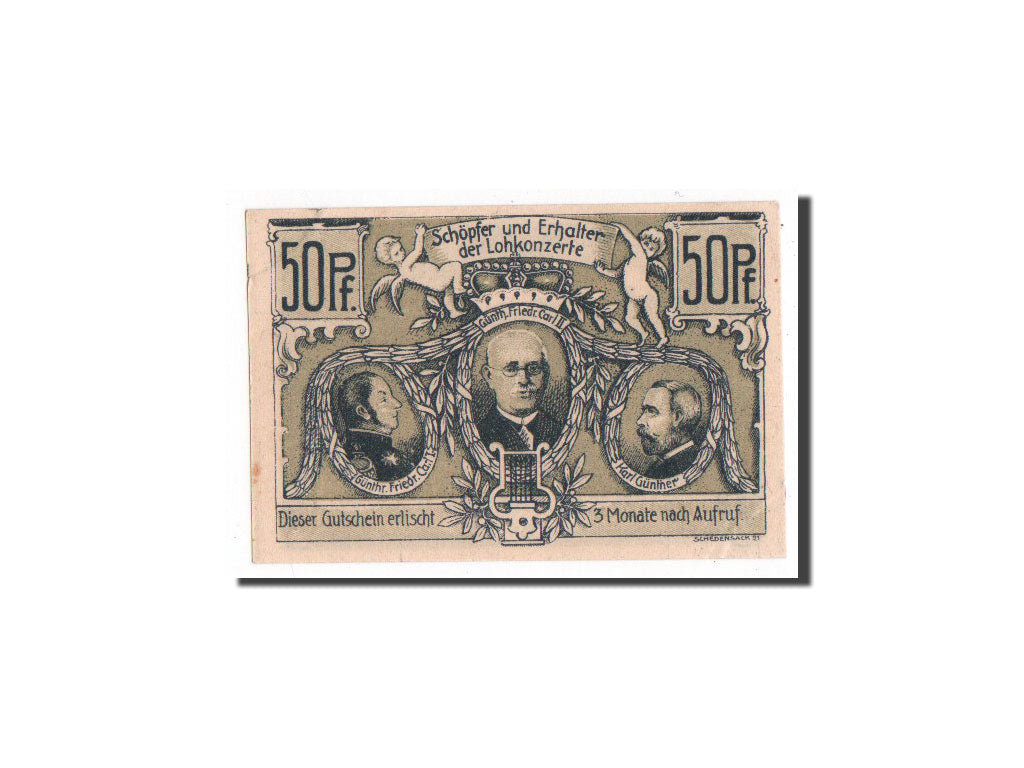 Geldschein, Deutschland, Sondershausen, 50 Pfennig, 1921, UNZ, Mehl:1241.4a