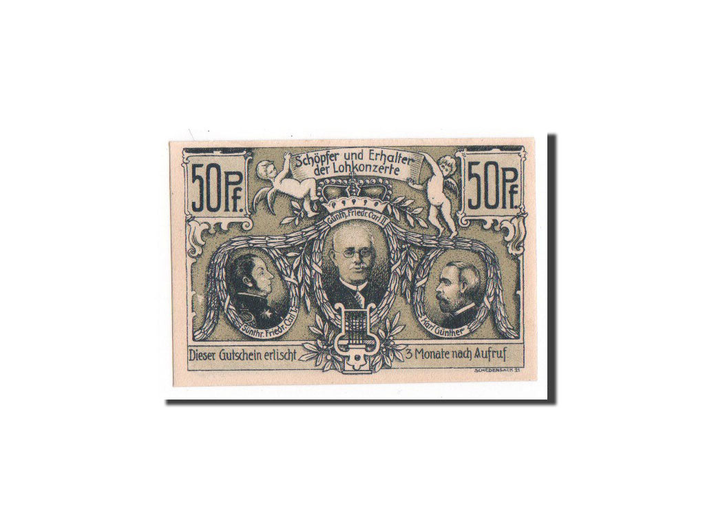Geldschein, Deutschland, Sondershausen, 50 Pfennig, 1921, UNZ, Mehl:1241.4a