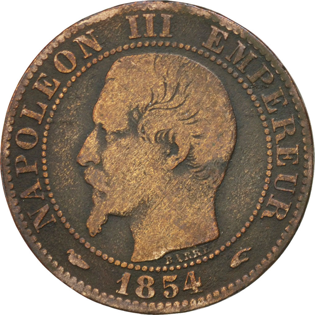 Moneda, Francia, Napoleon III, Napoléon III, 5 Centimes, 1854, Paris, BC