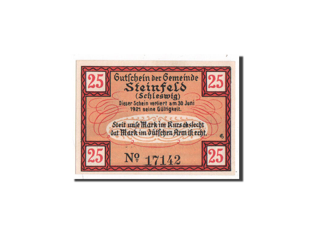 Banknote, Germany, Schleswig-Holstein, 25 Pfennig, 1920, UNC(65-70), Mehl:1262.4