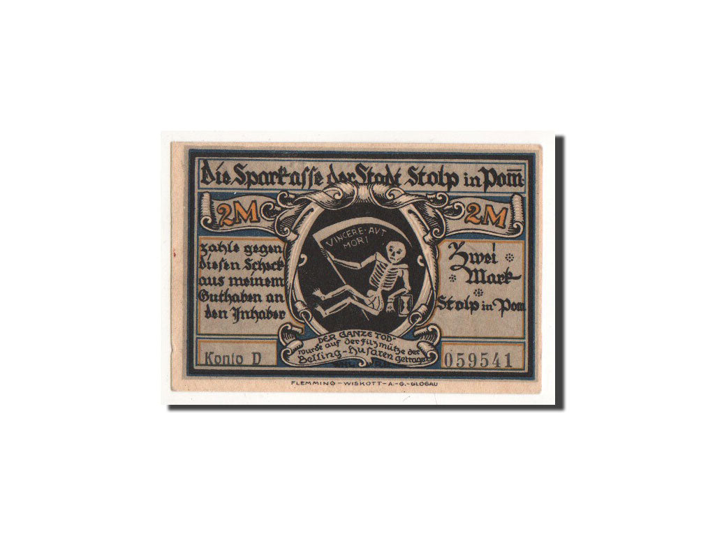 Banknote, Germany, Stolp, 2 Mark, O.D, Undated, UNC(65-70), Mehl:1275.3a