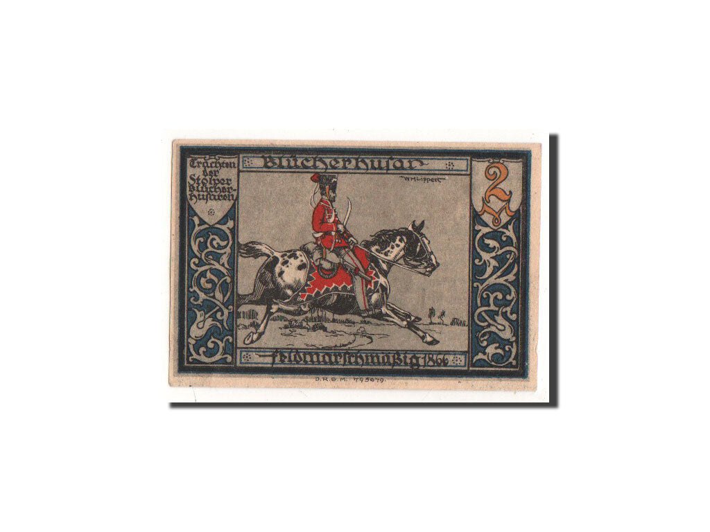 Banknote, Germany, Stolp, 2 Mark, O.D, Undated, UNC(65-70), Mehl:1275.3a