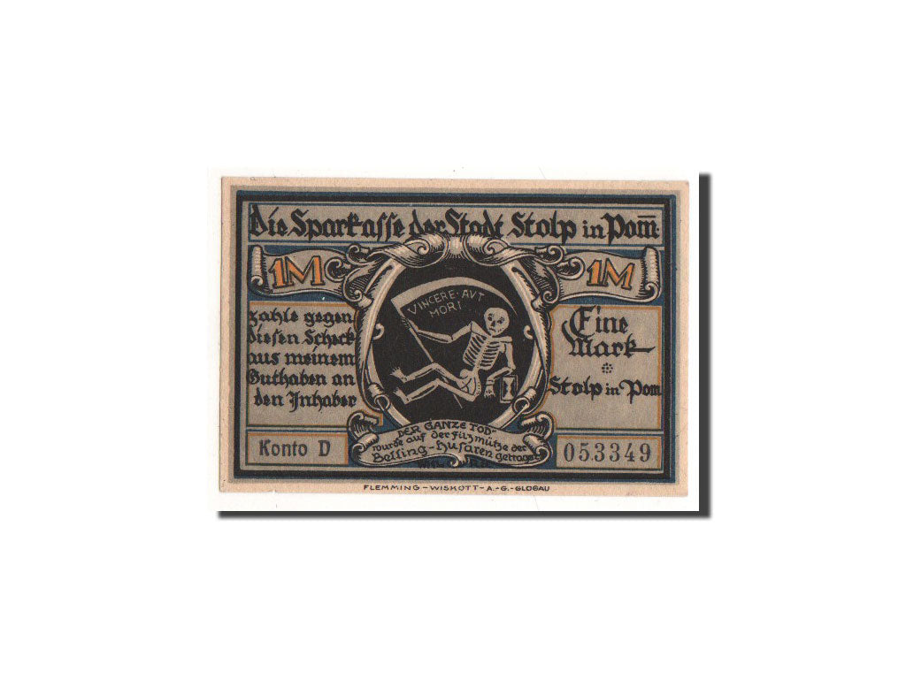 Germany Stolp 1 Mark O.D  UNC(65-70) 053349 Mehl:1275.3a