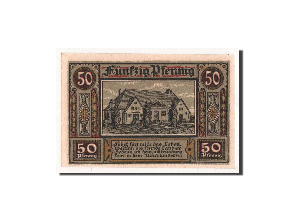 Banknote, Germany, Strasburg i Uckermark, 50 Pfennig, 1921, N.D, UNC(65-70)
