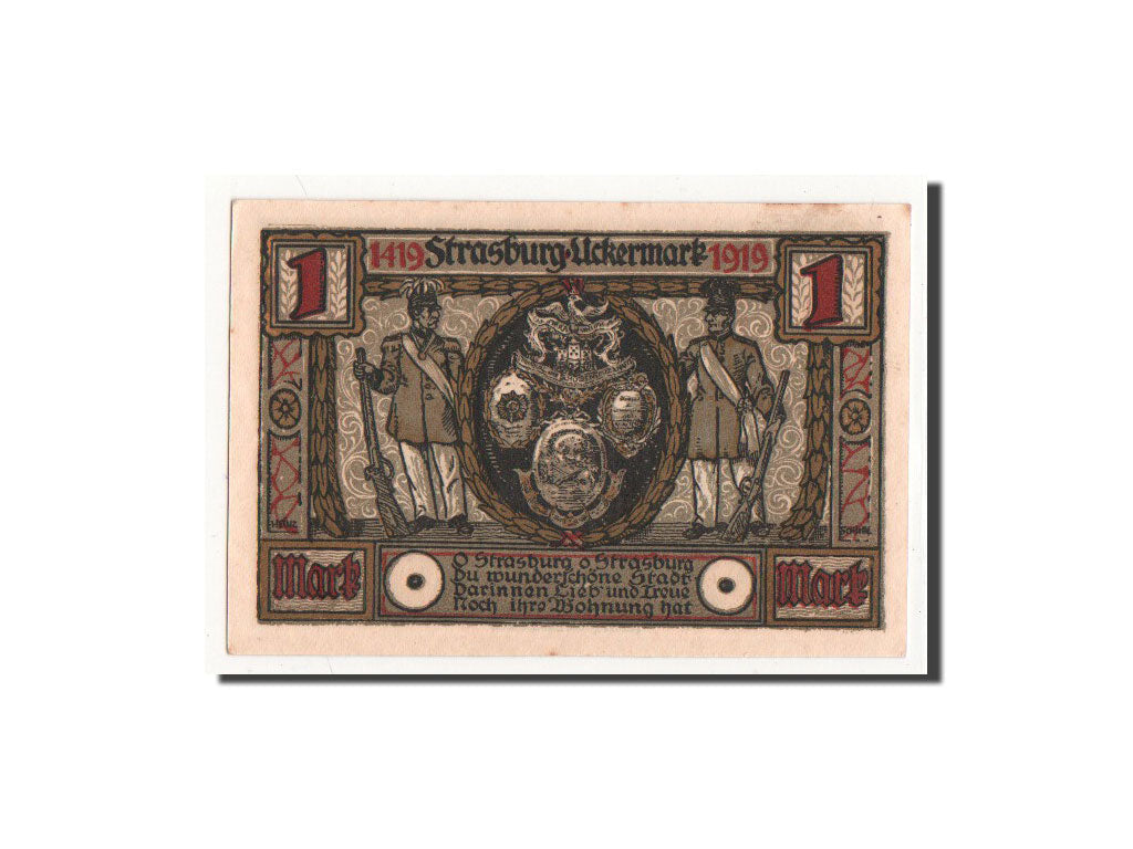 Banknote, Germany, Strasburg i Uckermark, 1 Mark, 1921, N.D, UNC(65-70)