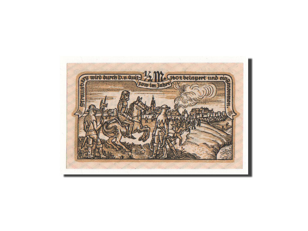 Banknote, Germany, Strausberg, 1/2 Mark, 1921, 1921-09-01, UNC(65-70)