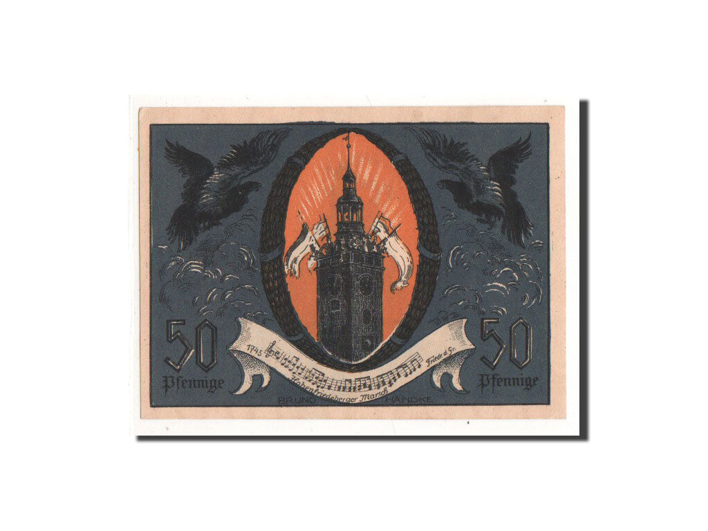 Banknote, Germany, Striegau, 50 Pfennig, 1921, Undated, UNC(65-70), Mehl:1284.1