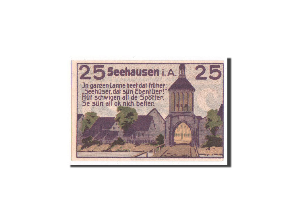 Germany, Seehausen i Altmark, 25 Pfennig, 1921-02-05, UNC(65-70), Mehl:1215.1