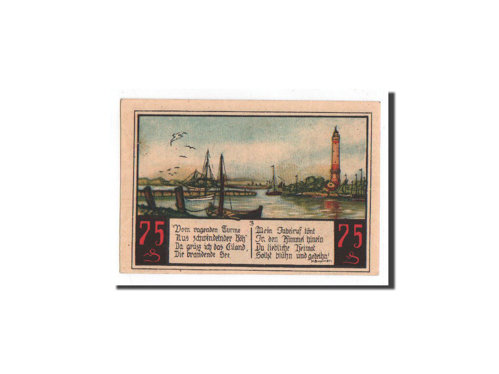 Banknote, Germany, Swinemünde, 75 Pfennig, O.D, Undated, UNC(65-70)