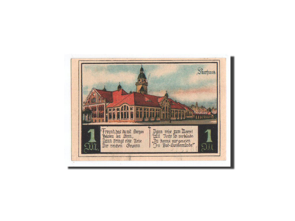 Banknote, Germany, Swinemünde, 1 Mark, O.D, Undated, UNC(65-70), Mehl:1306.1B