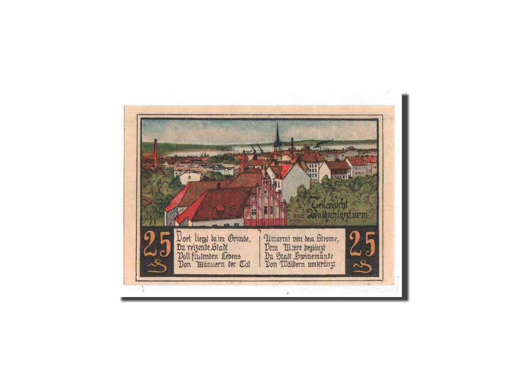 Banknote, Germany, Swinemünde, 25 Pfennig, O.D, Undated, UNC(65-70)