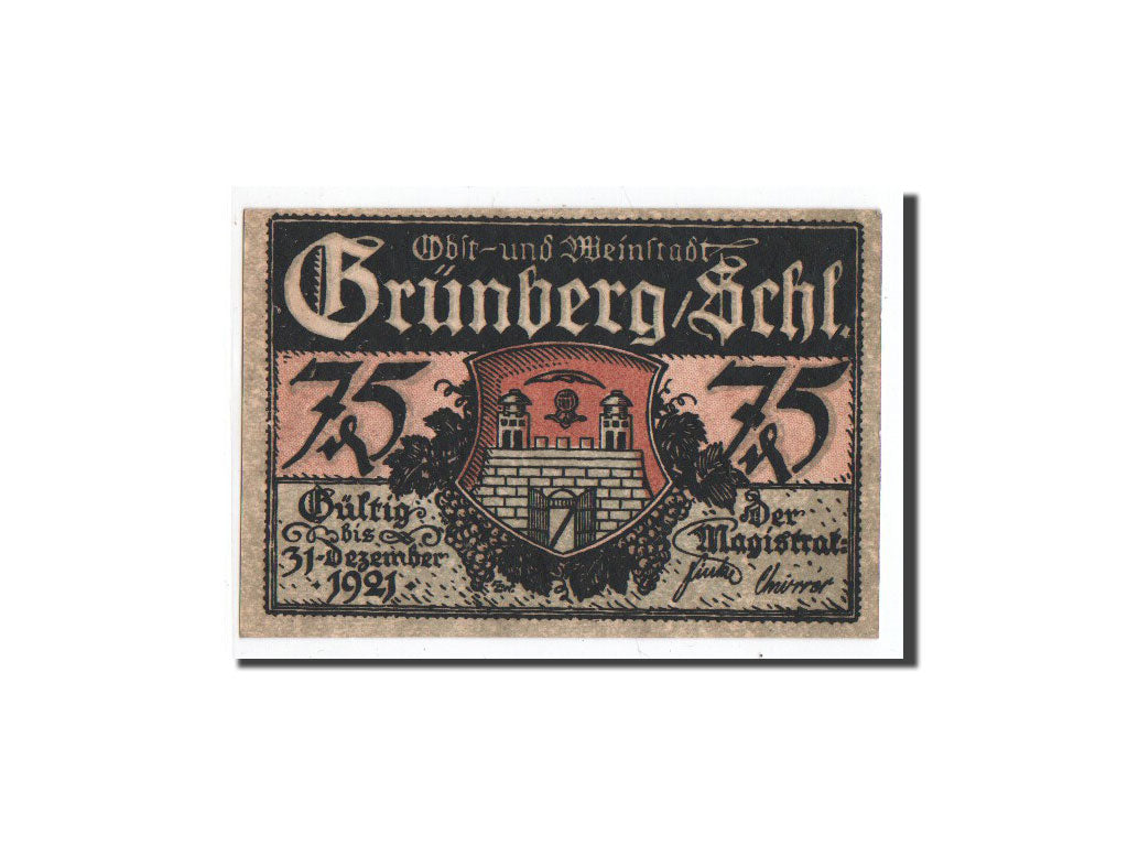 Banknote, Germany, Grunberg Stadt, 75 Pfennig, O.D, Undated, UNC(65-70)