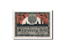 Germany, Grunberg Stadt, 75 Pfennig, 1922, Undated, UNC(65-70), Mehl:489.5