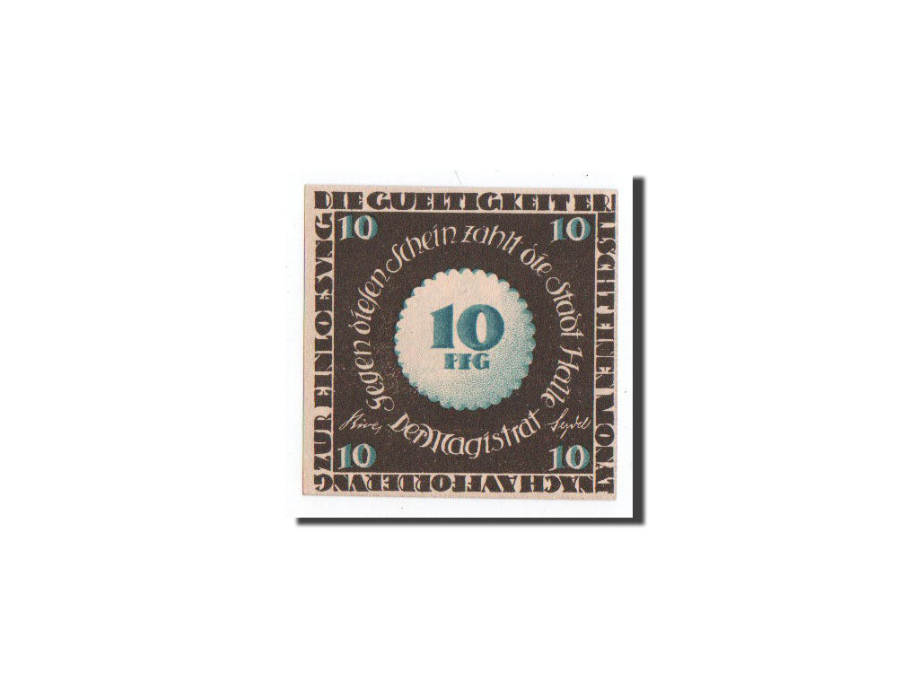 Banknote, Germany, Halle a.d. Saale, 10 Pfennig, Waisenhavs, O.D, Undated