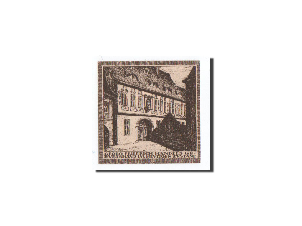Banknote, Germany, Halle a.d. Saale, 10 Pfennig, Geburtshaus, O.D, Undated