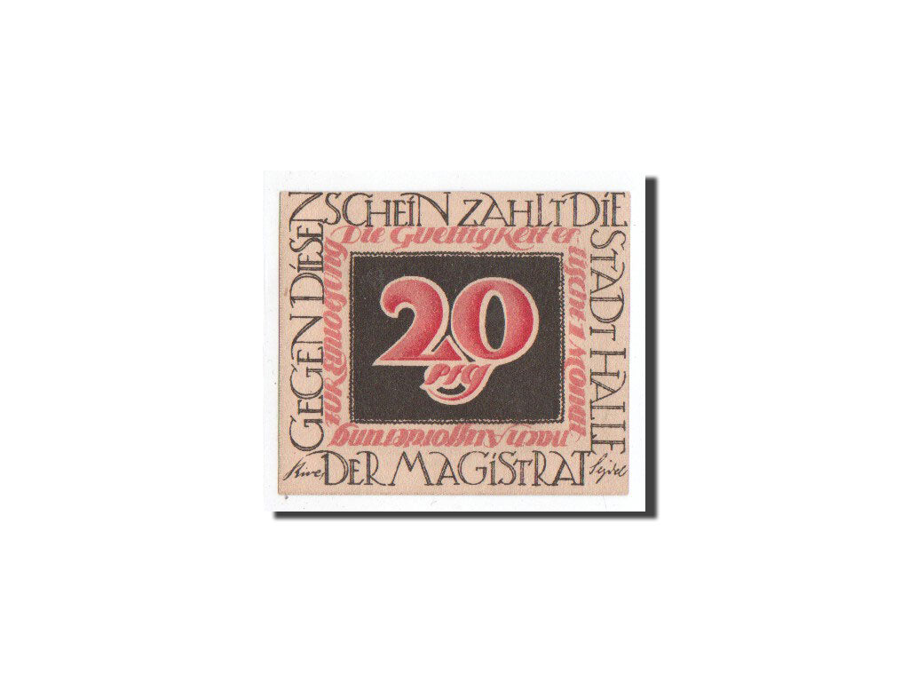 Banknote, Germany, Halle a.d. Saale, 20 Pfennig, Wolff, O.D, Undated