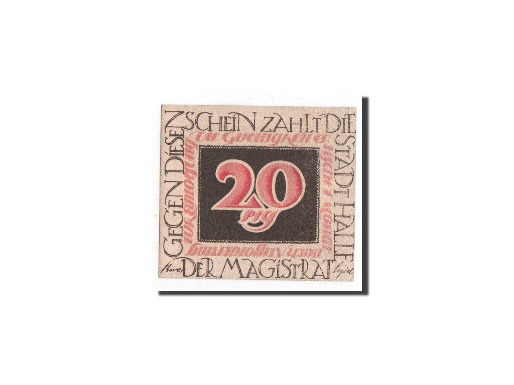 Banknote, Germany, Halle a.d. Saale, 20 Pfennig, Albrecht, O.D, Undated