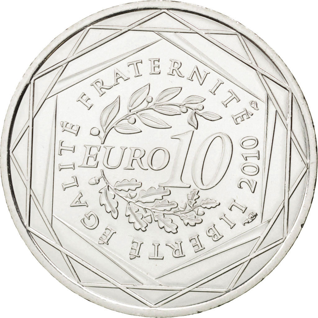 Francia, 10 Euro, 2010, SPL, Argento, KM:1668