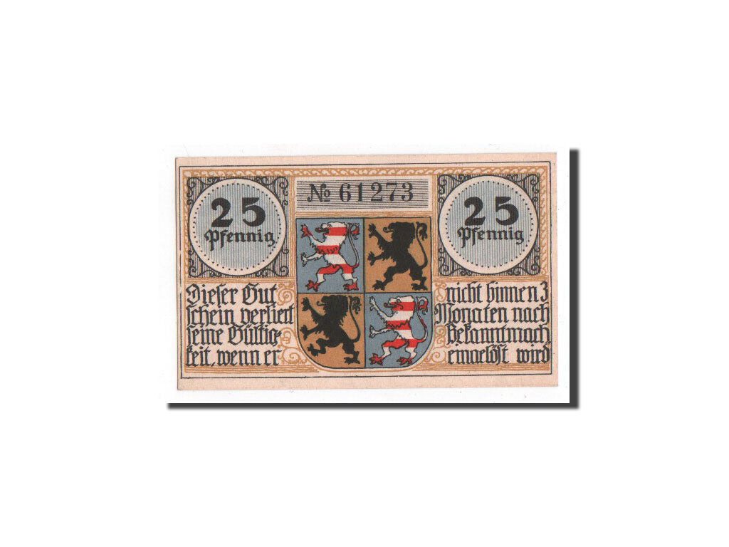 Banknote, Germany, Hildburghausen, 25 Pfennig, Ecusson, O.D, Undated