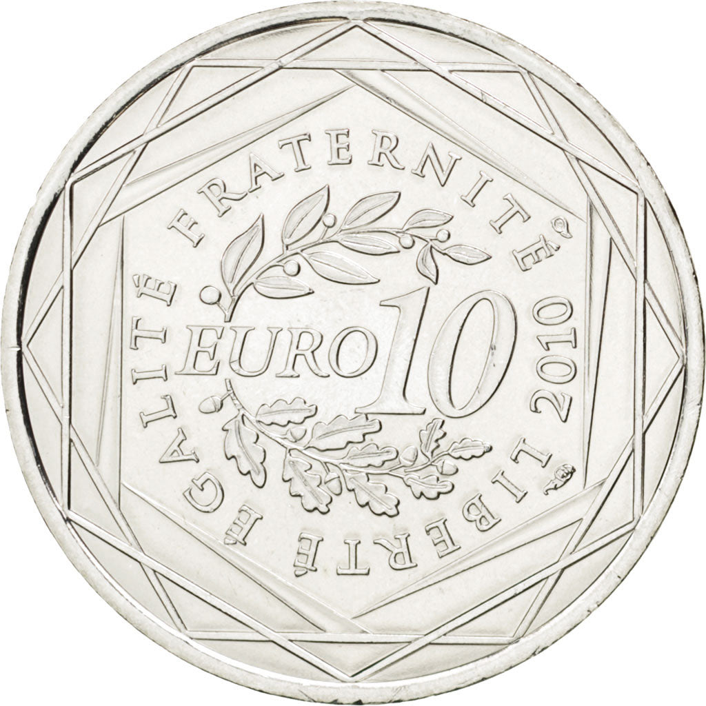 Vème République, 10 Euro des Régions, Bourgogne, 2010, KM 1649
