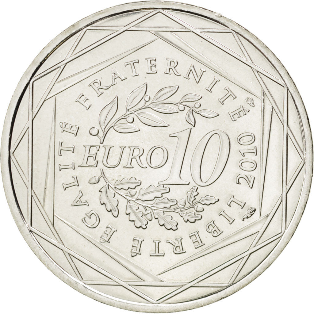 Münze, Frankreich, 10 Euro, 2010, UNZ, Silber, KM:1652