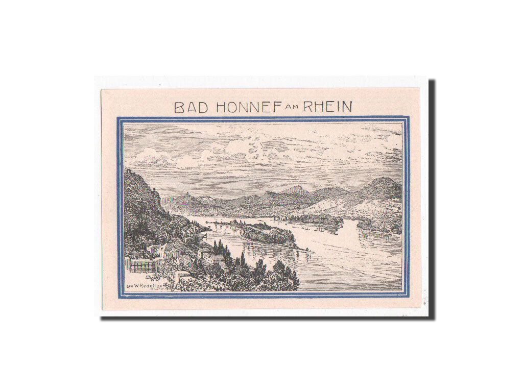 Banknote, Germany, Honnef a Rhein, 99 Pfennig, paysage, 1921, 1921-10-01