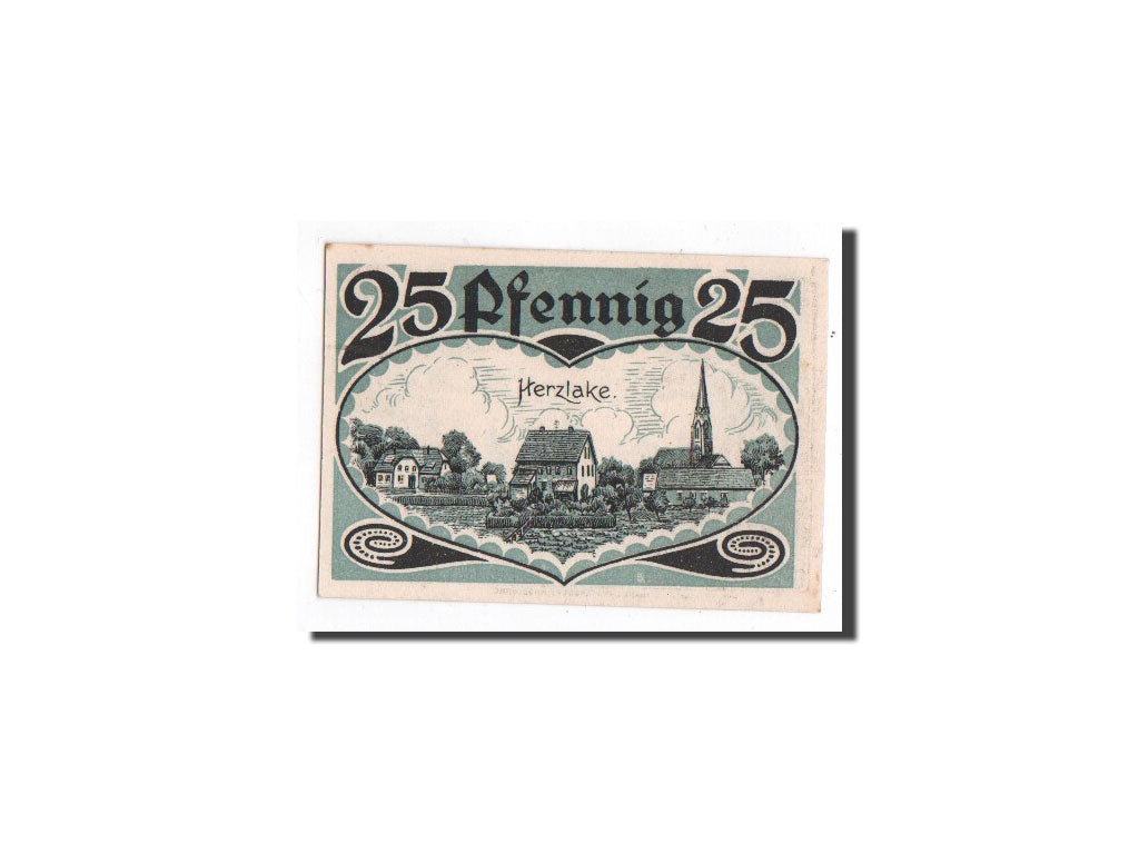 Geldschein, Deutschland, Herzlake, 25 Pfennig, Ville, 1921, 1921-10-01, UNZ