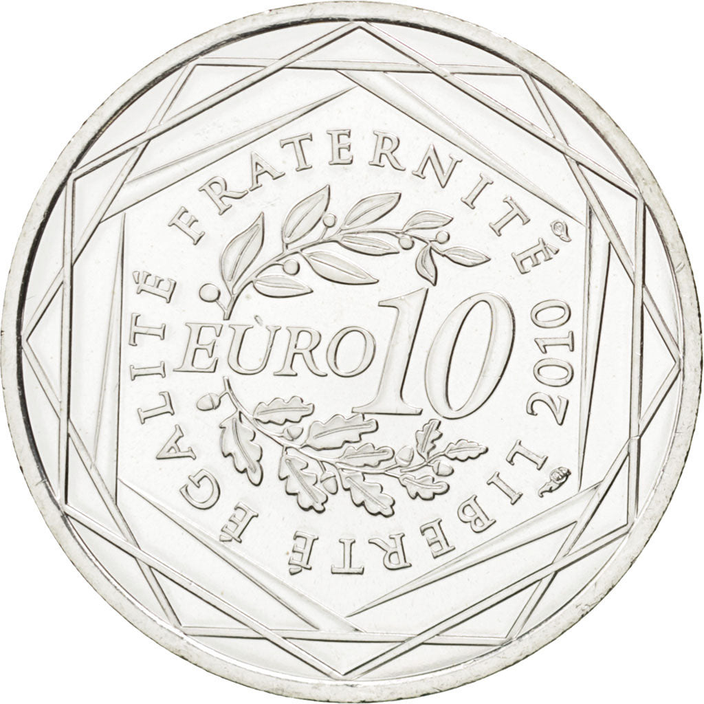 Moneta, Francia, 10 Euro, 2010, SPL, Argento, KM:1655
